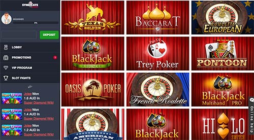 syndicate casino free spins